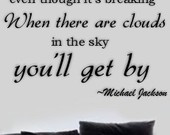 Michael Jackson Inspiration Wall Letters Quotes Decal SMILE Though ...