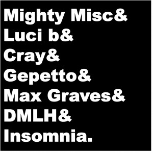 Insomnia ft. Luci B, Cray, Gepetto, Max Graves and DMLH cover art