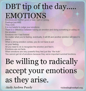 DBT - Emotional Regulation Skills