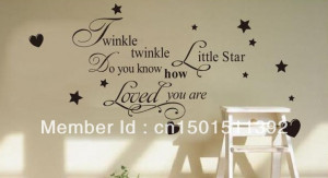5pcs-lot-Twinkle-Twinkle-Little-Star-Wall-Quote-Kids-Nursery-Art-Decal ...