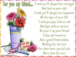 For you my friend...