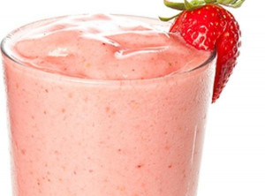 Combine pineapple juice, yogurt, strawberries and bananas into a ...
