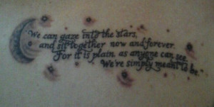 My third tattoo :) quote by Jack Skellington
