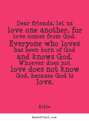 bible quotes about friendship and love