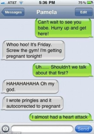 Screw the gym! I'm getting pregnant tonight!': Hysterical text ...