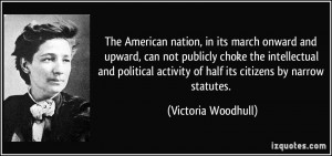 ... political activity of half its citizens by narrow statutes. - Victoria