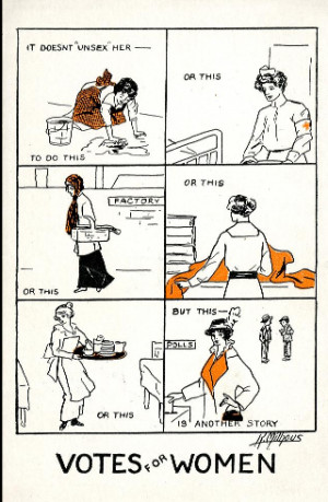 Votes For Women Postcard, 1915