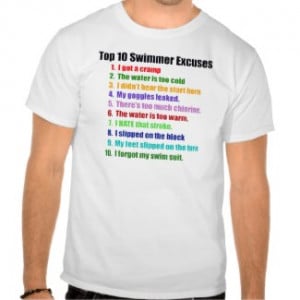 Top Ten Swimmers Excuses by swimtowin