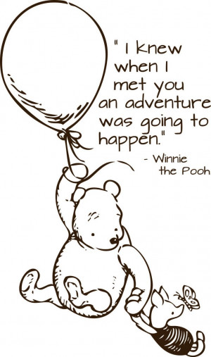 Classic pooh wall decal adventure quote by wildgreenrose on Etsy, $20 ...
