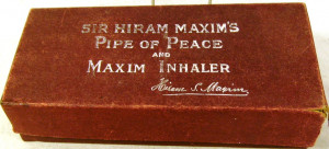 1910 sir hiram maxim's pipe of peace ( boxed)