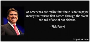 Taxpayer Money quote