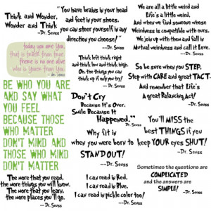 Dr. Seuss Famous Quotes