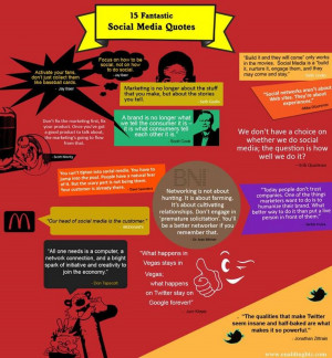 15 Fantastic Social Media Quotes Infographic