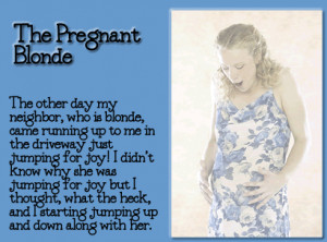 Pregnant Blonde Moment!