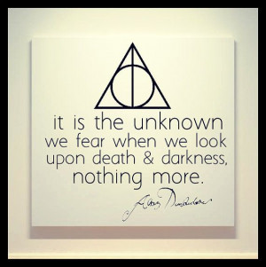Harry Potter - Deathly Hallows - Albus Dumbledore Quote - 20X20 Canvas ...