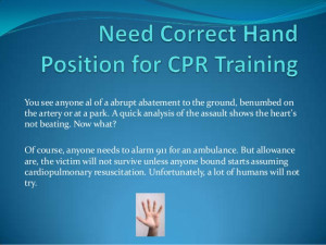 Correct Hand Placement for CPR