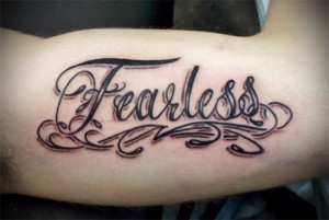 Fearless Script Tattoo 500x336jpg picture