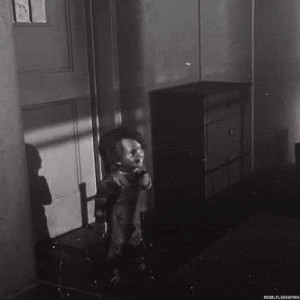my gif LOL creepy horror horror movie child's play chucky Killer Doll ...