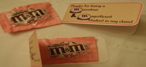 ... this printable m m card for the teacher to hand out on valentine s day