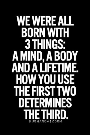 Mind, body and lifetime