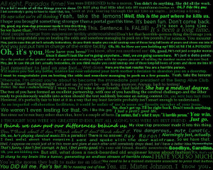 GLaDOS Quotes by dragontamer75