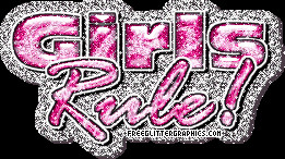 Girls rule glitter