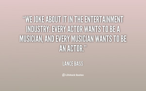 We joke about it in the entertainment industry: Ev by Lance Bass ...