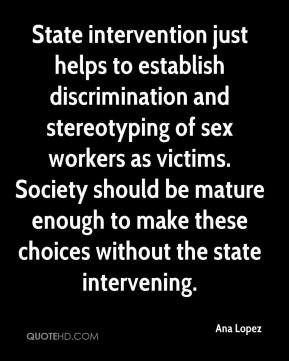 Ana Lopez - State intervention just helps to establish discrimination ...
