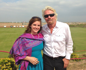 With Richard Branson at British Polo Day event in Marrakech, Morocco