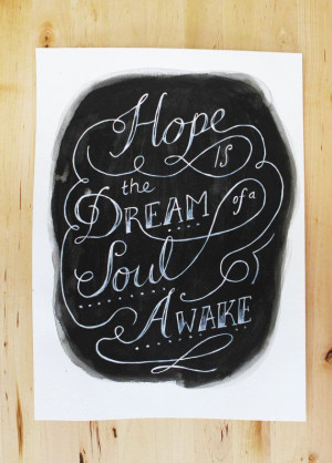 Original Watercolor & Ink Painting Typography by Sail and Swan