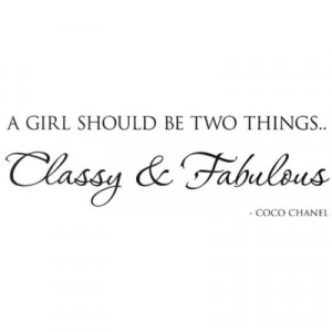 Classy and Fabulous