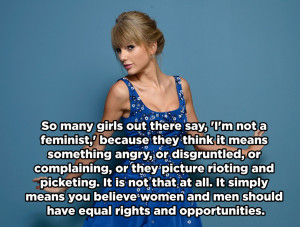 ... good at. From double standards to feminism, Taylor always speaks the