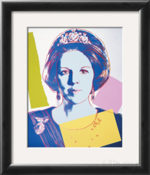 Reigning Queens: Queen Beatrix of the Netherlands, c.1985 Framed Art ...
