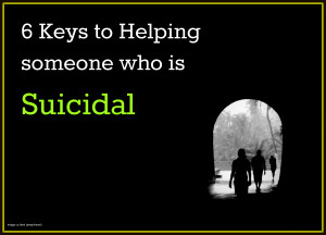 For some it can be a very dark world at times. Suicidal thoughts ...