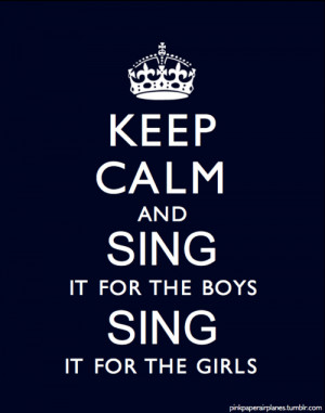boys, girls , keep calm, my chemical romance, sing - inspiring picture ...