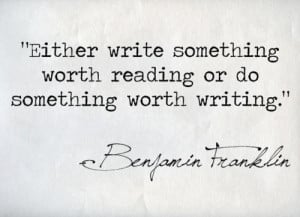 ben franklin writing quote