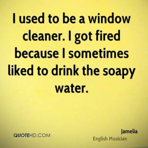 used to be a window cleaner. I got fired because I sometimes liked ...