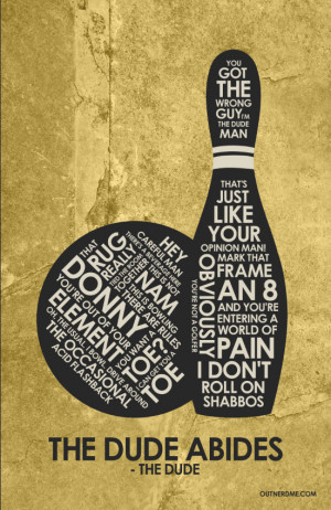 The Big Lebowski Quote Poster - The Big Lebowski Fan Art (38786060 ...