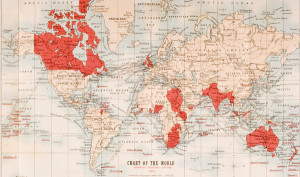 British Empire Map 1900