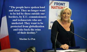 Graphic Quotes: Marine Le Pen on the Voice of the People