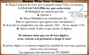 Matemáticas y #vino... dale que vos podés! Salud!