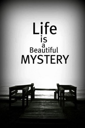 have had such a life - mysterious and always surprising. Mostly ...
