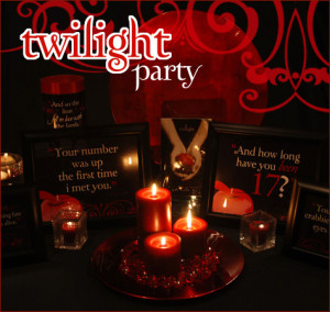 Teen Birthday Party Ideas-Twilight Party