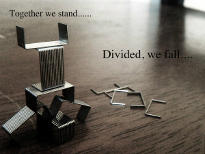 Together we stand, Divided we fall