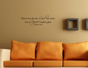 ... AND BE GLAD Vinyl Wall Decals Quotes Lettering Sayings Art Words