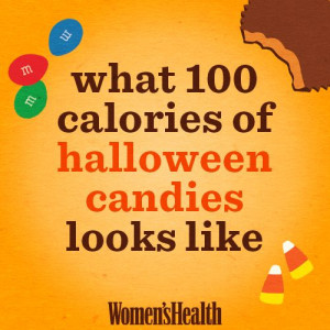 Do YOU know what 100 calories of Halloween candy looks like? Read this ...