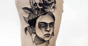 ... her and to see this selection of artistic Frida Kahlo tattoos