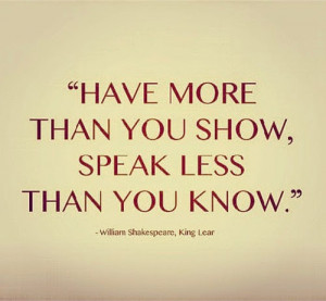 Shakespeare Quote from King Lear