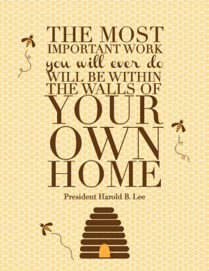 walls of your own home.