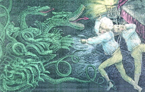 cartoon shows jackson fighting the monster bank the bank jackson ...